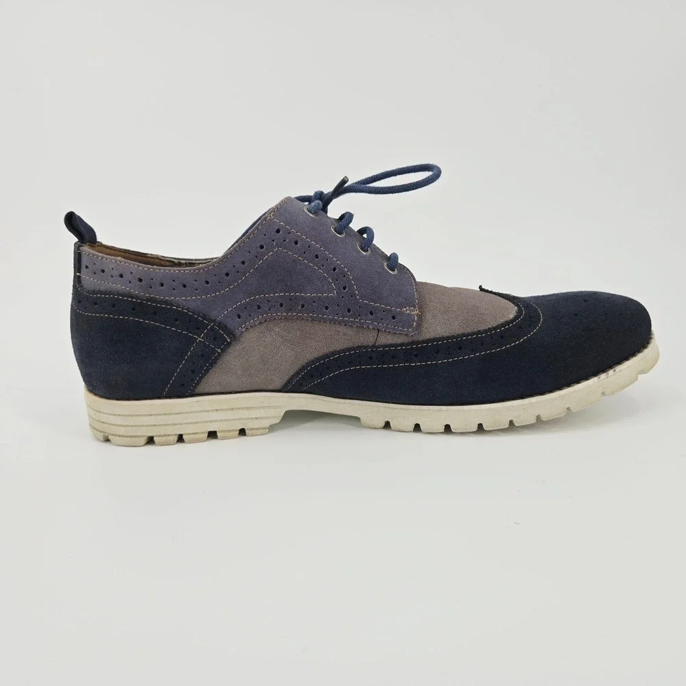 Hush Puppies Three-Tone‎ Suede Wingtip Oxford Brogues Gorpcore 13 EW